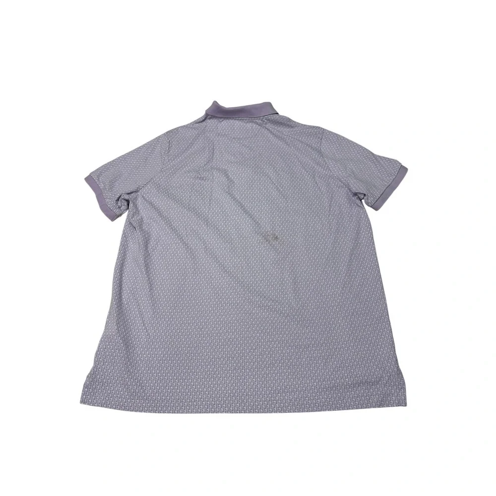 Polo Ralph Lauren Mens XL Purple Golf Club Print Stretch Mesh Polo Shirt